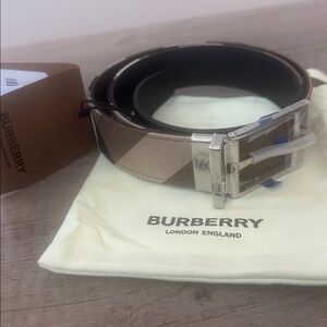 Authentic reversible Burberry belt sz 34/85